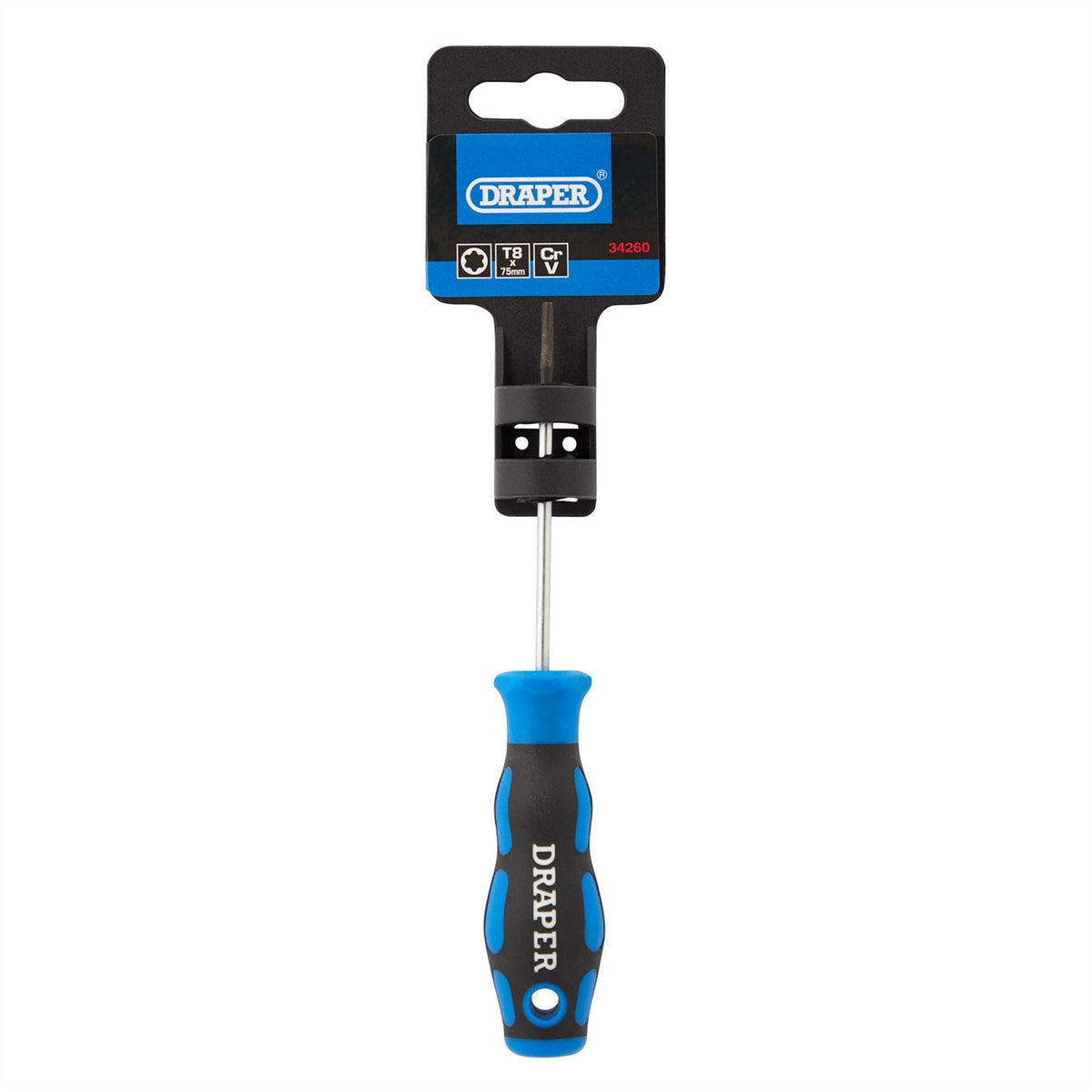 Draper TX-STAR® Soft Grip Screwdriver T8 34260 White Rose Tools