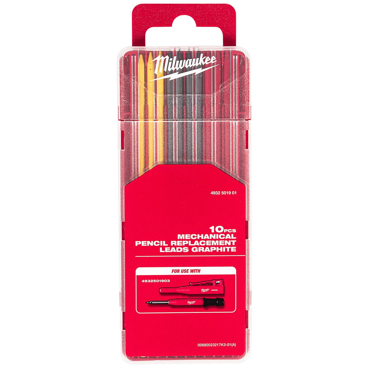 Milwaukee Mechanical Constuction Pencil Leads Coloured 10 Piece White Rose Tools