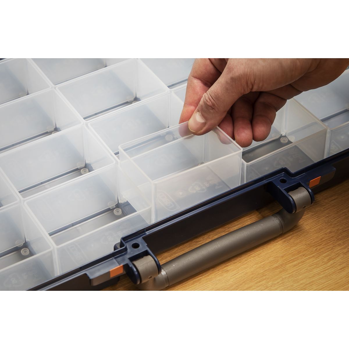 Sealey Professional Compartment Case - Medium White Rose Tools