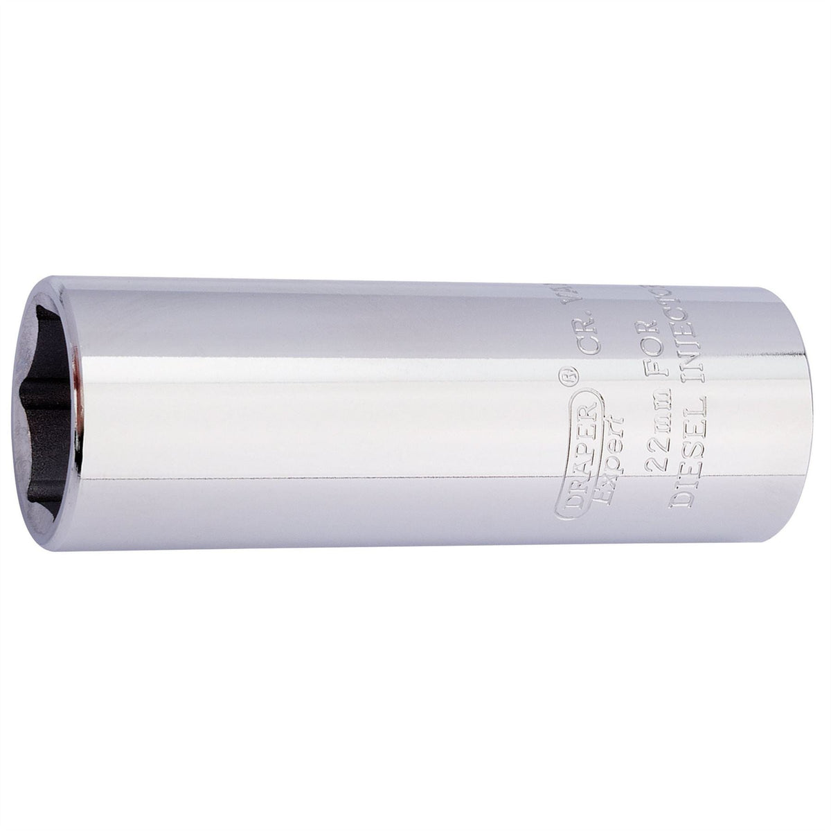 Draper Expert Diesel Injector Socket 1/2" Sq. Dr. 22mm 39046 White Rose Tools