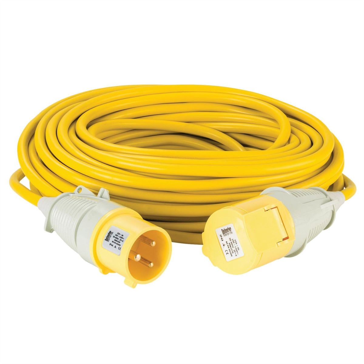 Defender E85262 110V Extension Lead Yellow 4mm² 32A 25m 35063 White Rose Tools