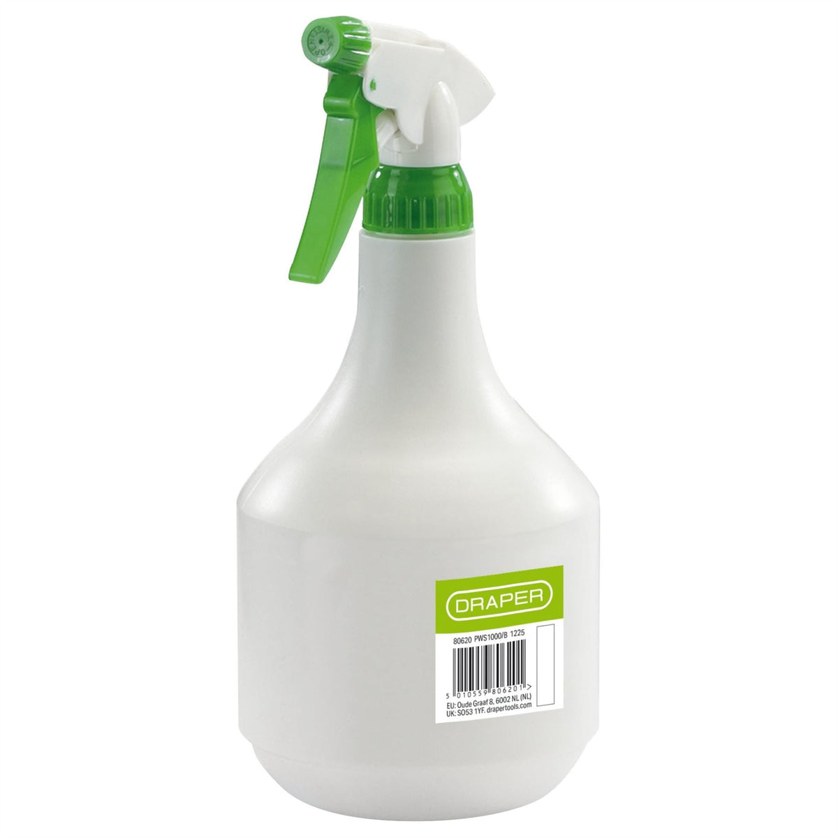 Draper Plastic Spray Bottle 1000ml 80620 White Rose Tools