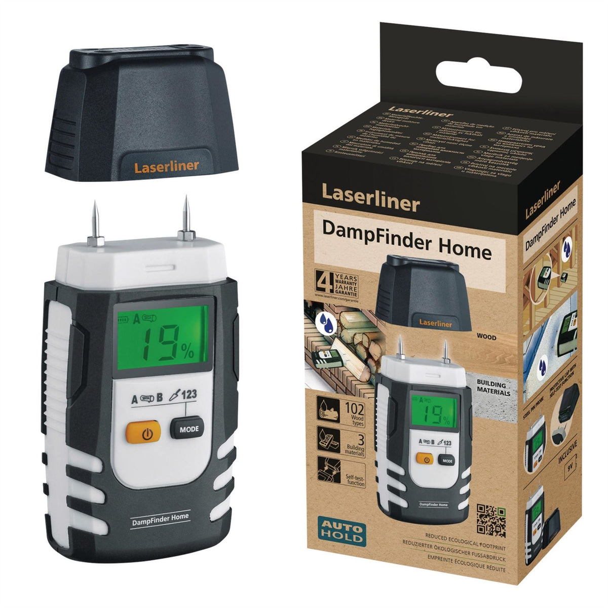 Laserliner 082.013E DampFinder Home Material Moisture Measuring Device 31904 White Rose Tools