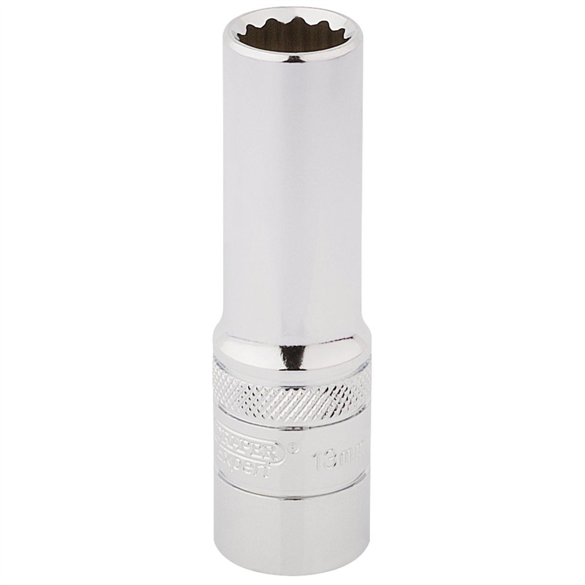 Draper Expert HI-TORQ® 12 Point Deep Socket 1/2" Sq. Dr. 13mm 33732 White Rose Tools
