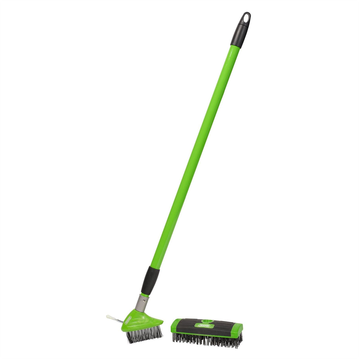 Draper Paving Brush Set with Twin Heads and Telescopic Handle 58683 White Rose Tools