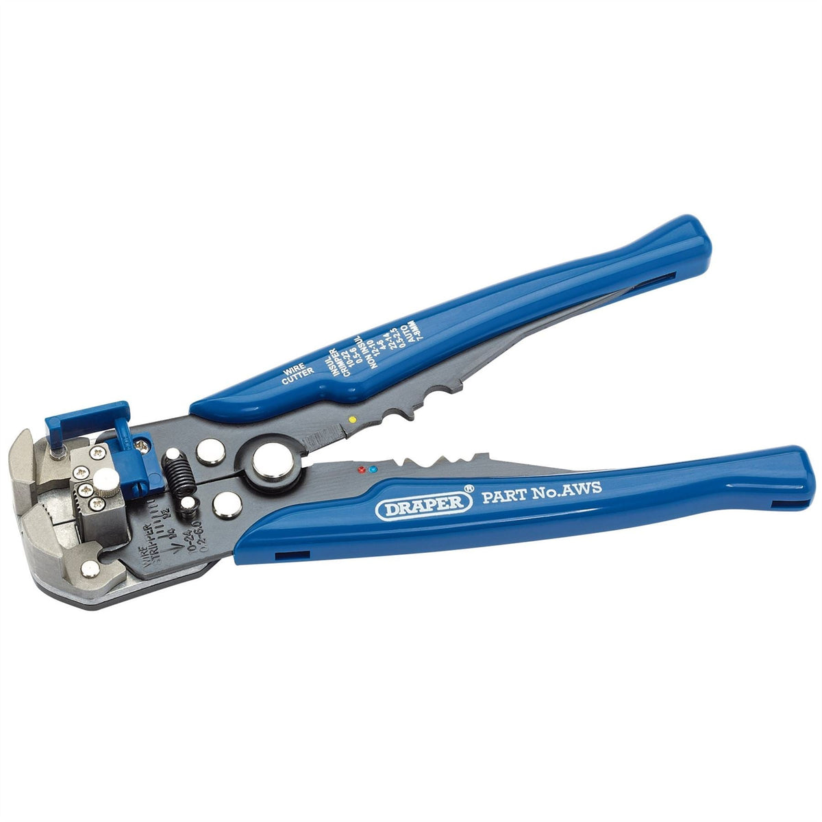 Draper Dual Action Automatic Wire Stripper/Crimper 205mm 35385 White Rose Tools