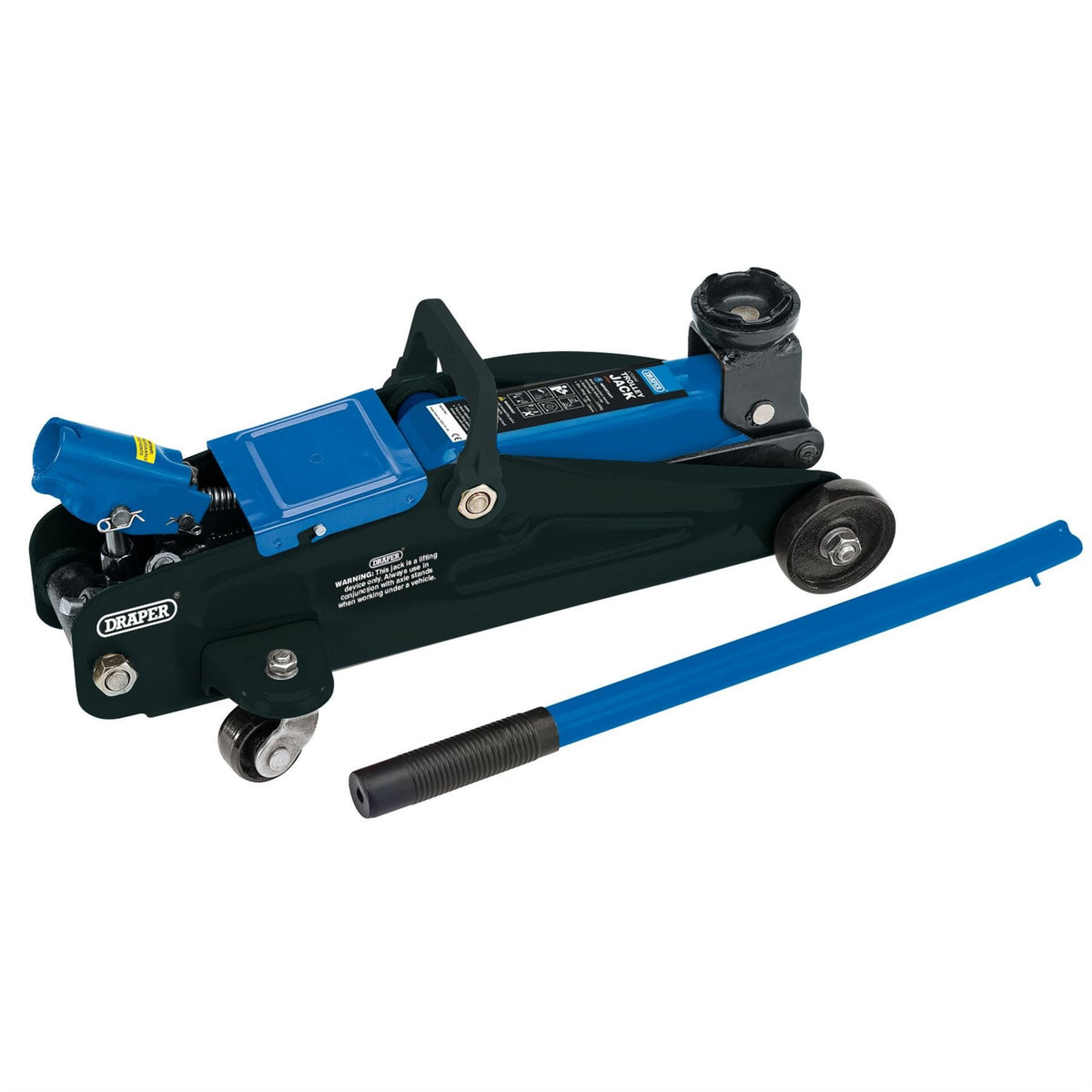 Draper Trolley Jack with Carry Case 2 Tonne 54635 White Rose Tools
