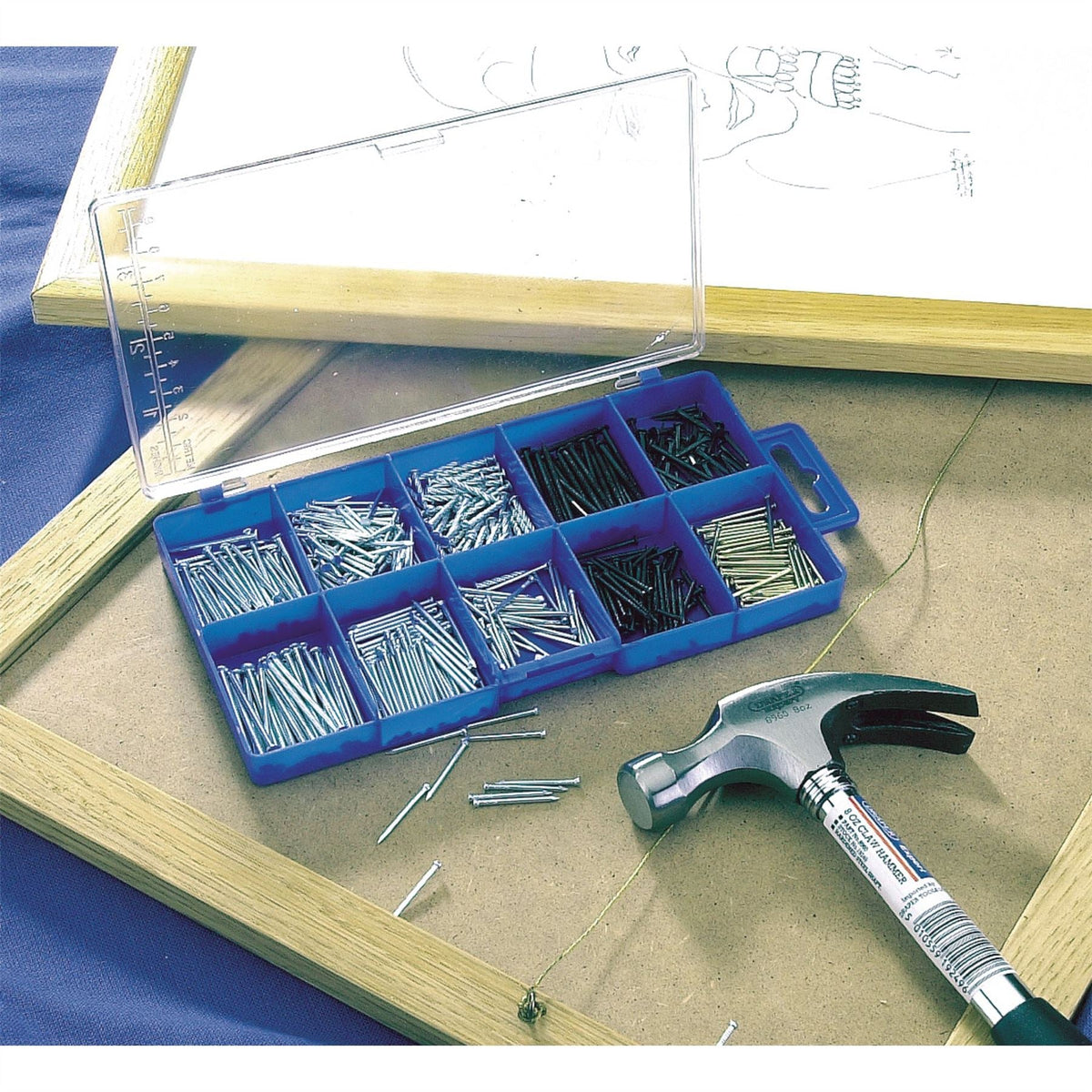 Draper Nail and Pin Assortment (485 Piece) 69042 White Rose Tools