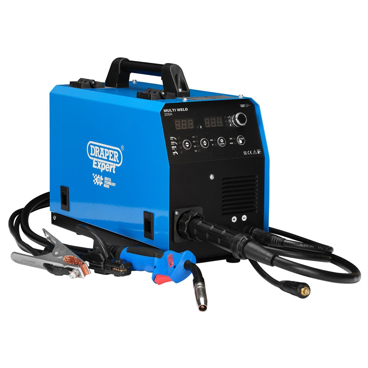 Draper Expert 3-In-1 Multi-Process Welder Dti 200A 70043 White Rose Tools