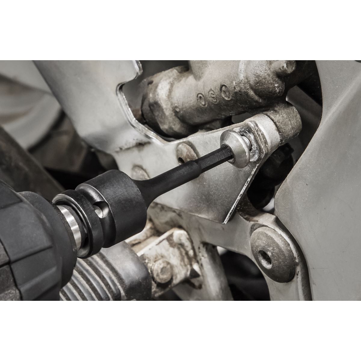 Sealey Premier Imperial Hex Impact Socket Bit Set 1/2"Sq Drive 8pc White Rose Tools