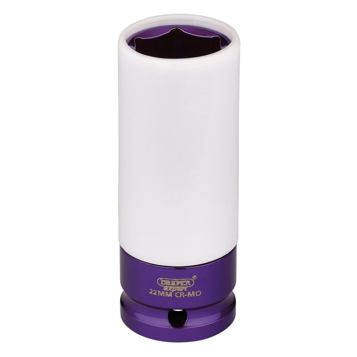 Draper HI-TORQ® Wheel Nut Socket for Alloy Wheels 1/2" Sq. Dr. (22mm) 30646 White Rose Tools