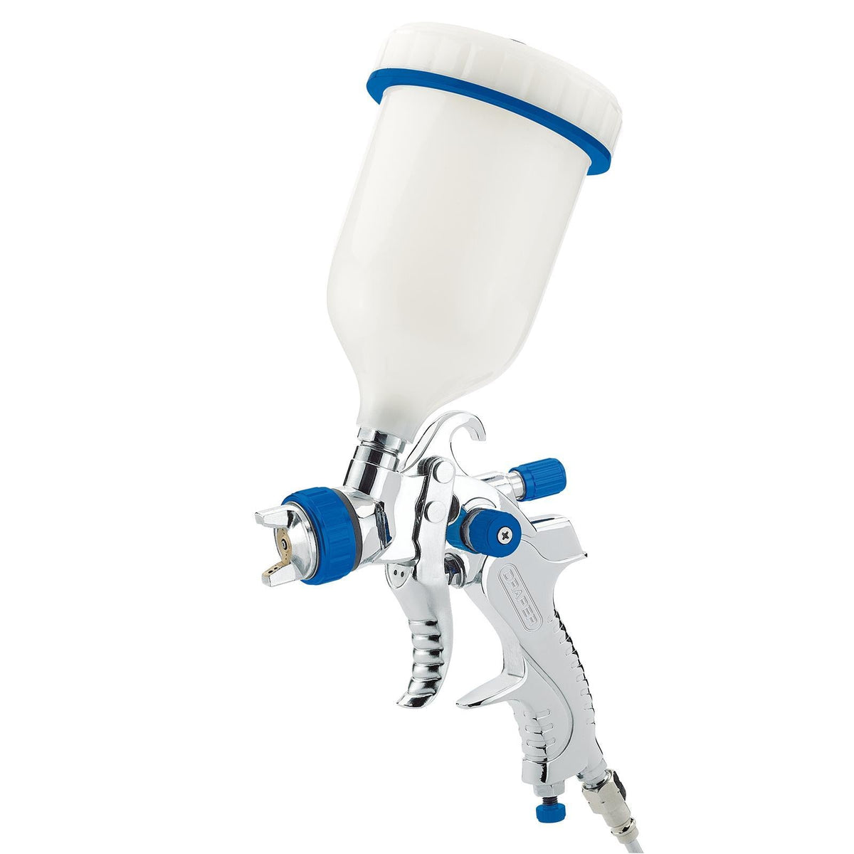 Draper Gravity Feed HVLP Air Spray Gun 600ml 09706 White Rose Tools