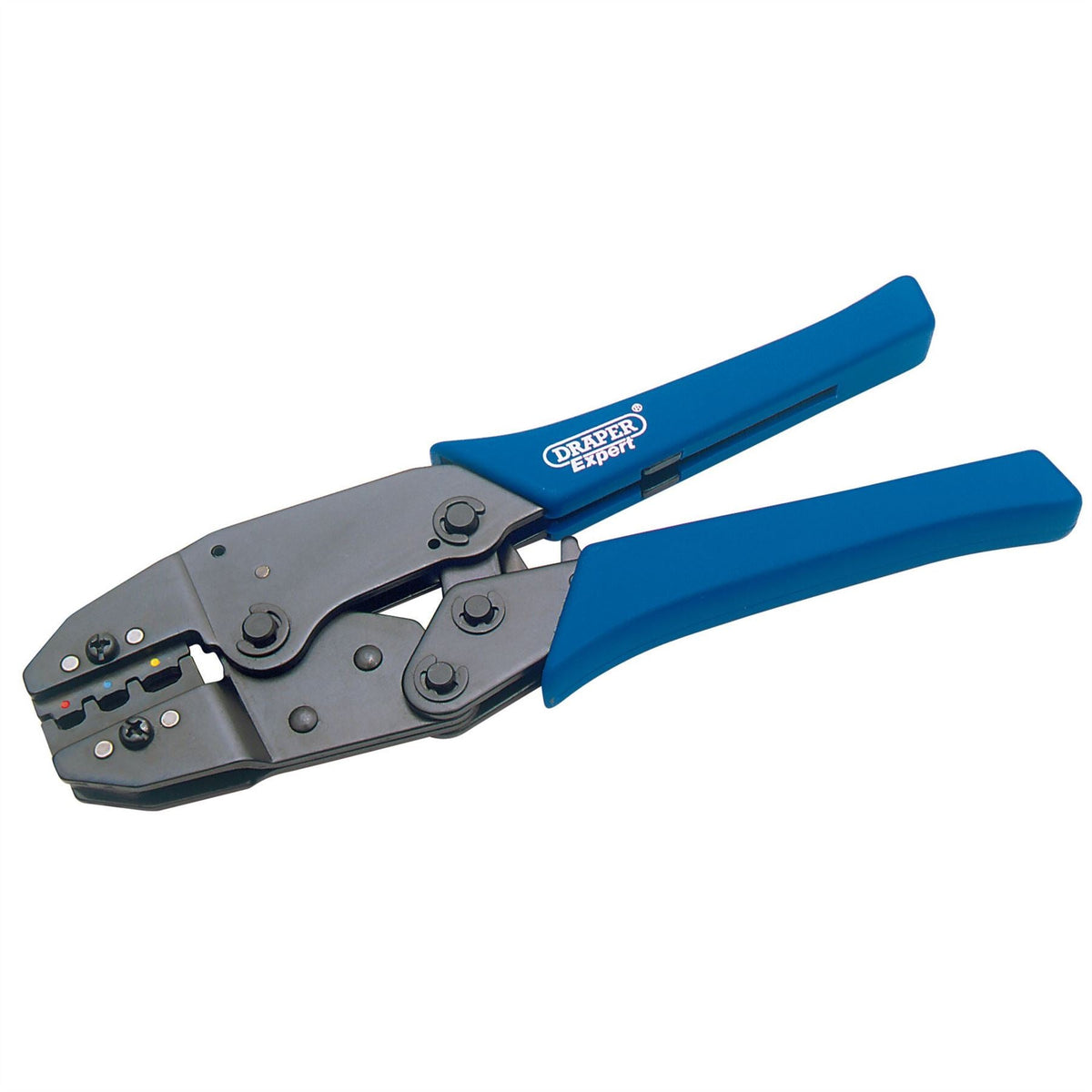 Draper Expert Ratchet Action Terminal Crimping Tool 220mm 35574 White Rose Tools
