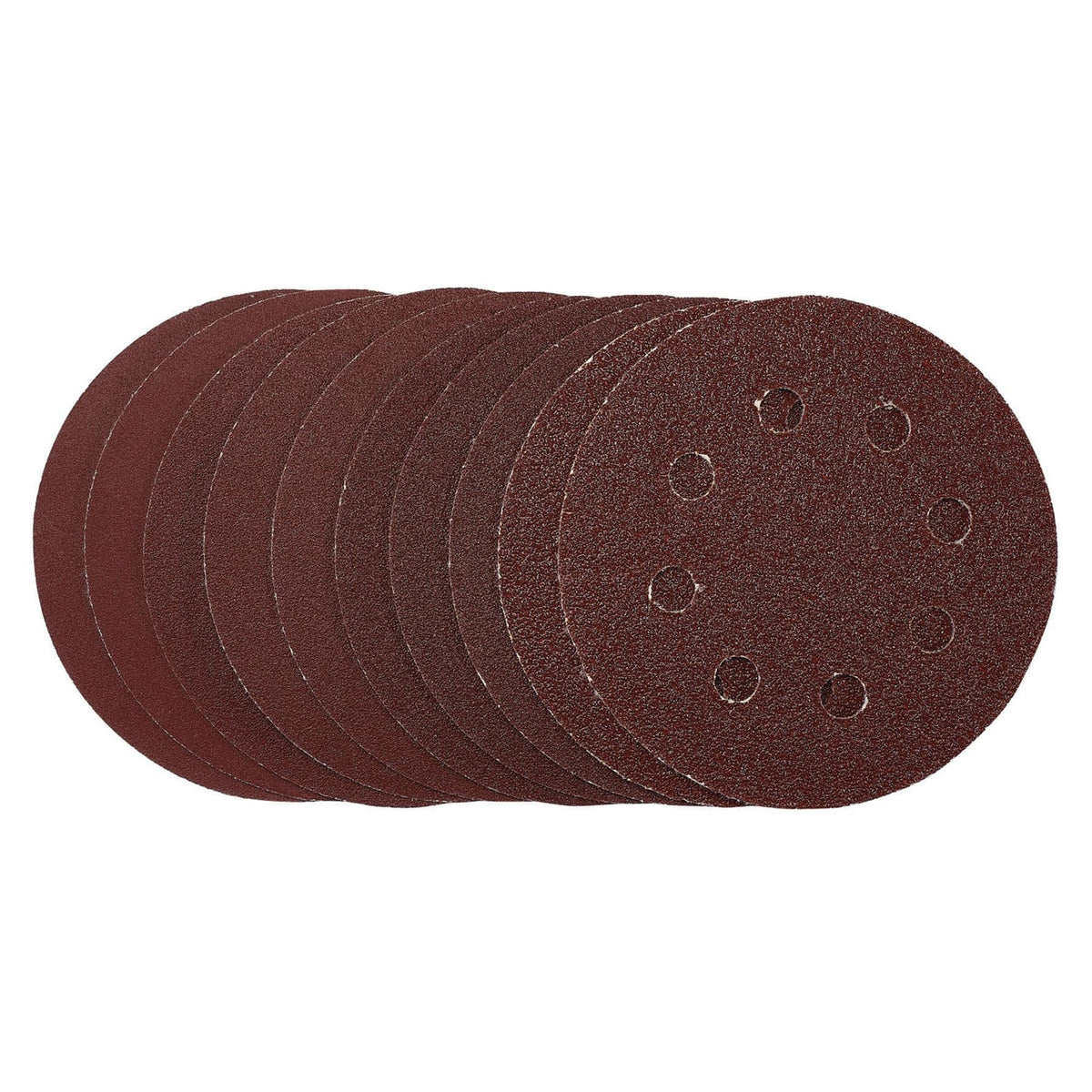 Draper Sanding Discs 115mm Hook & Loop Assorted Grit (Pack of 10) 53510 White Rose Tools