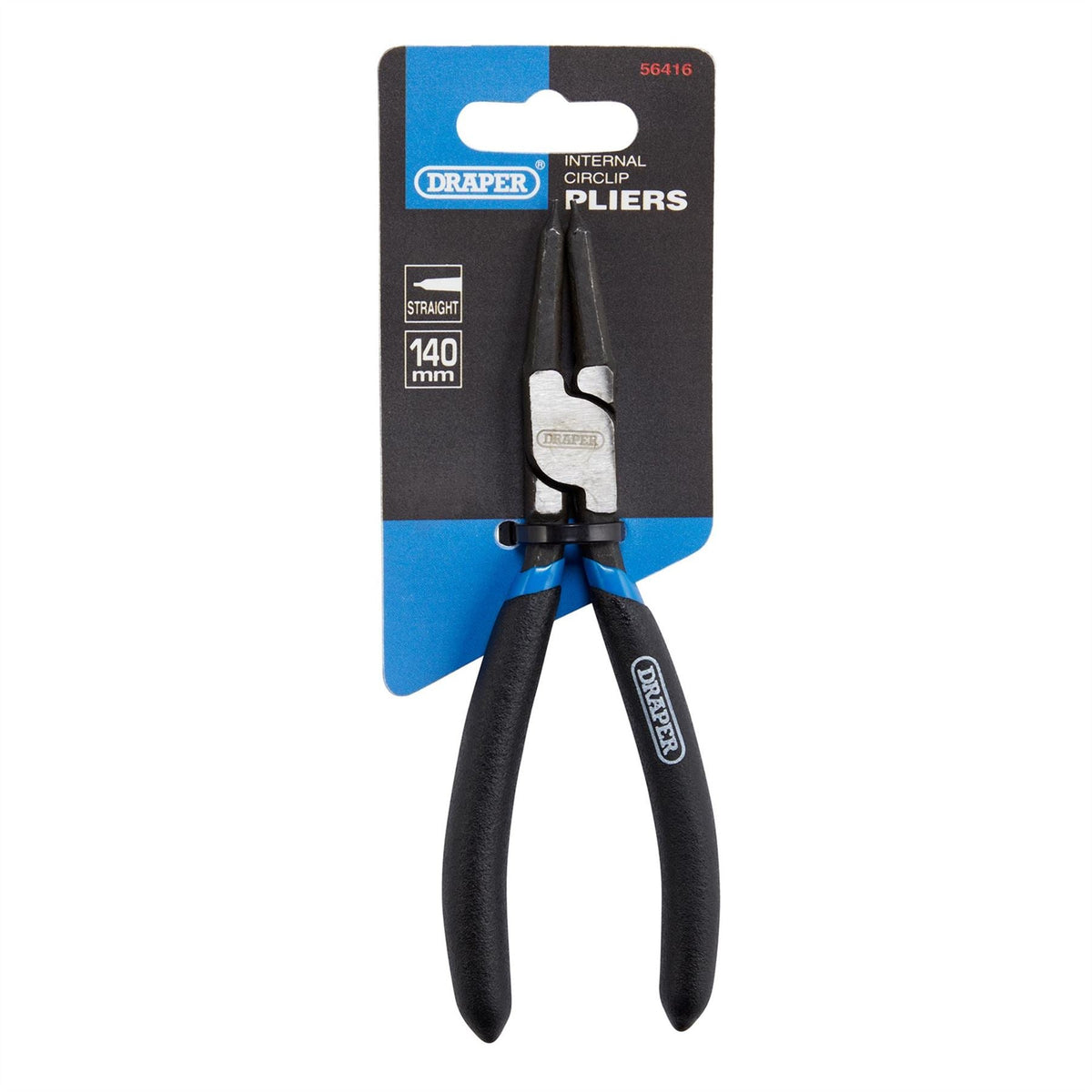 Draper Straight Internal Circlip Pliers 140mm 56416 White Rose Tools
