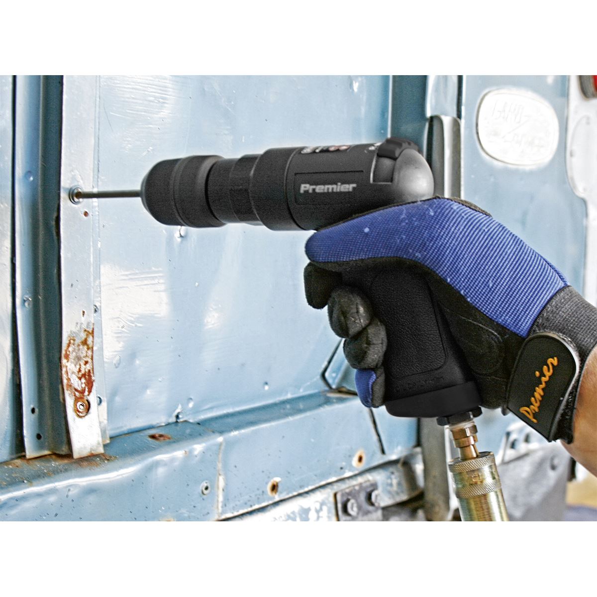 Sealey Premier Air Pistol Drill Ø10mm with Keyless Chuck Composite Reversible - Premier