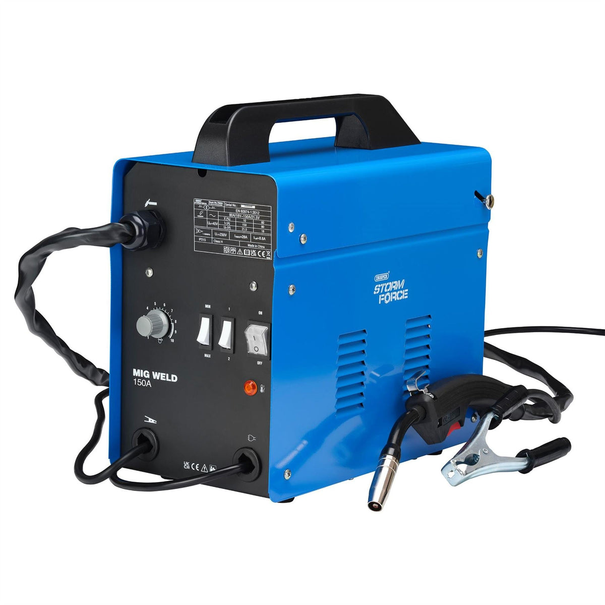 Draper Storm Force Draper Gasless MIG Welder 150A 70050 White Rose Tools