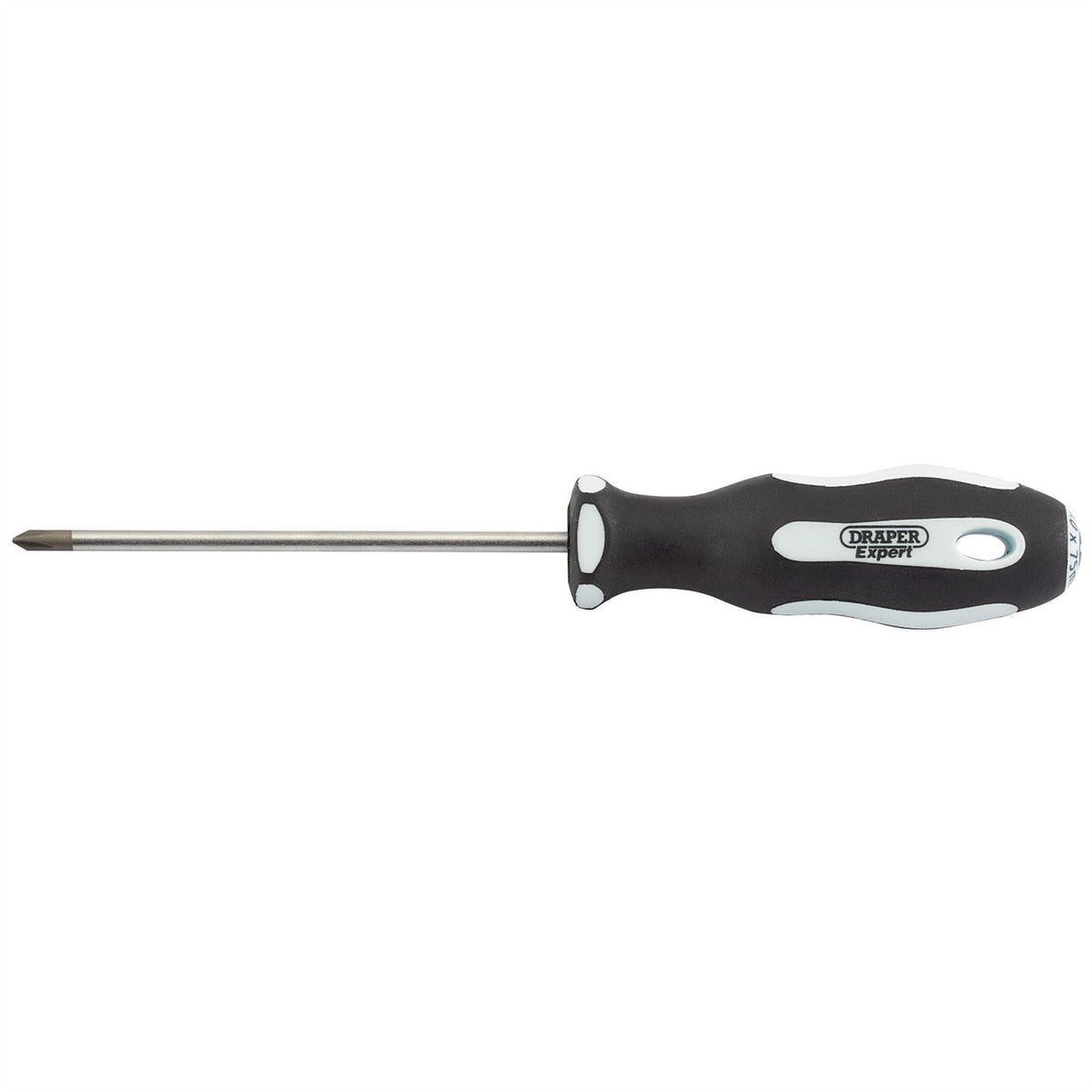 Draper Expert Cross Slot Soft Grip Screwdriver No.0 x 75mm 34982 White Rose Tools