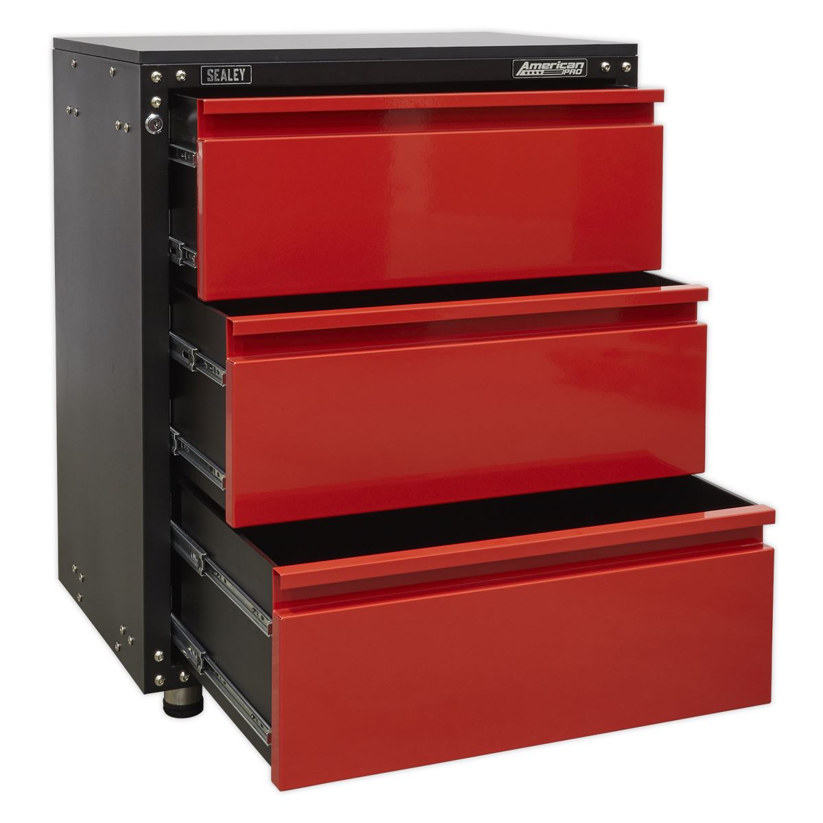 Sealey American Pro Modular 3 Drawer Cabinet with Worktop 665mm