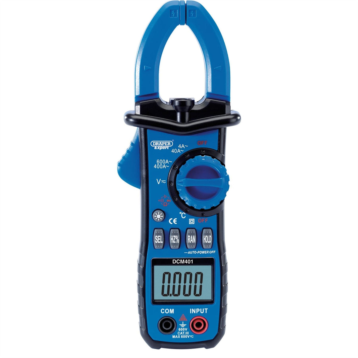 Draper Expert Auto-Ranging Digital Clamp Meter 41911 White Rose Tools