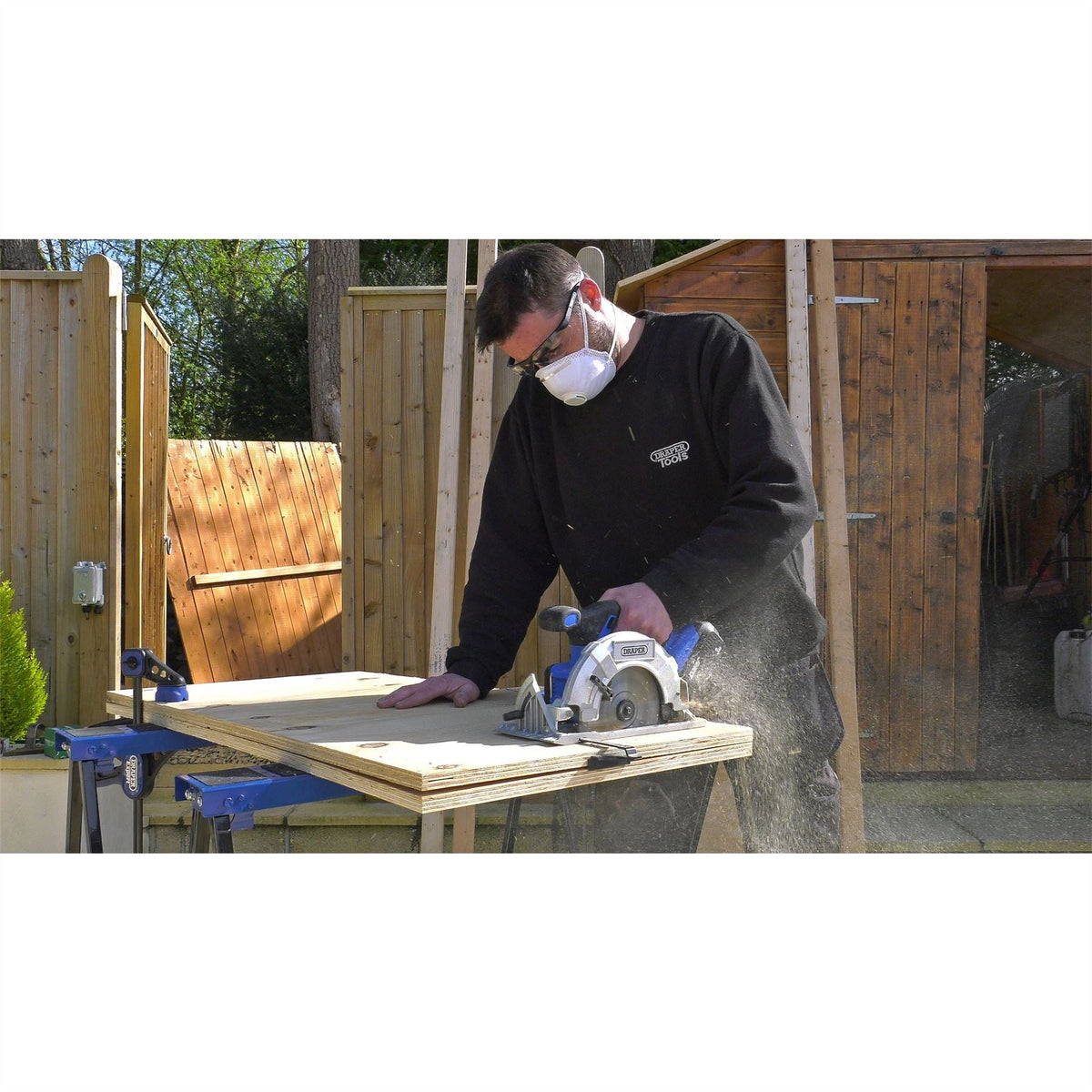 Draper D20 20V Brushless Circular Saw (Sold Bare) 55519 White Rose Tools