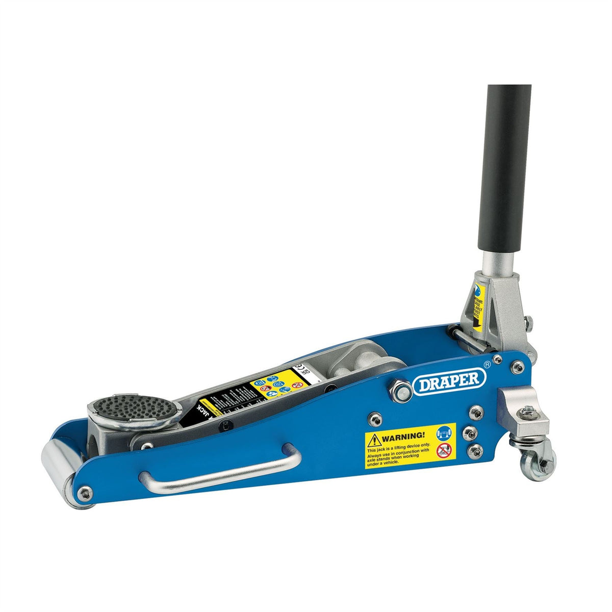 Draper Aluminium Low Profile Trolley Jack 1.25 Tonne 31242 White Rose Tools