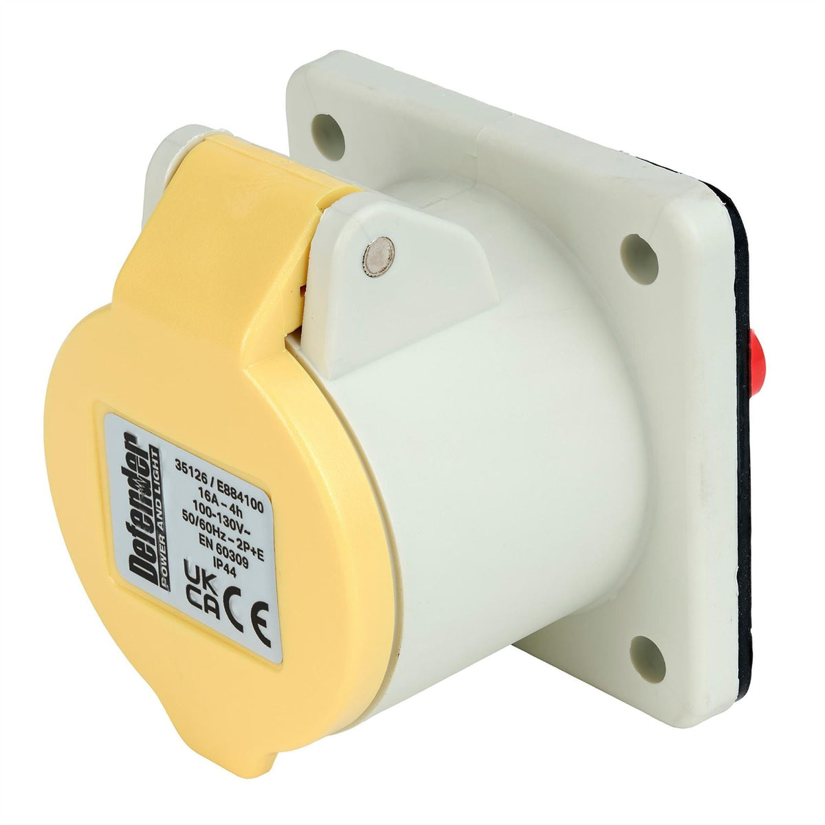 Defender E884100 110V Panel Socket 16A 35126 White Rose Tools