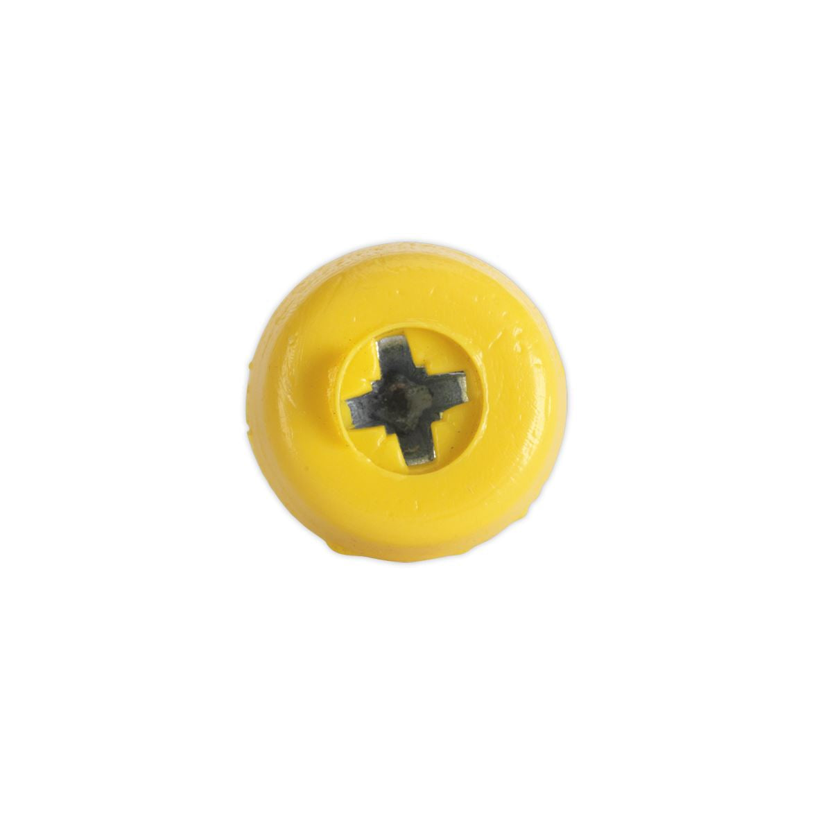 Sealey Numberplate Screw Plastic Enclosed Head 4.8 x 24mm Yellow Pack of 50
