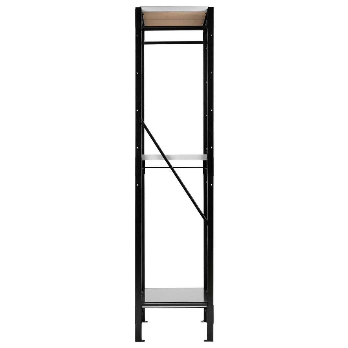 BUNKER 14 Piece Modular 3 Tier Racking with Stainless Steel Shelving 750mm 32461 White Rose Tools
