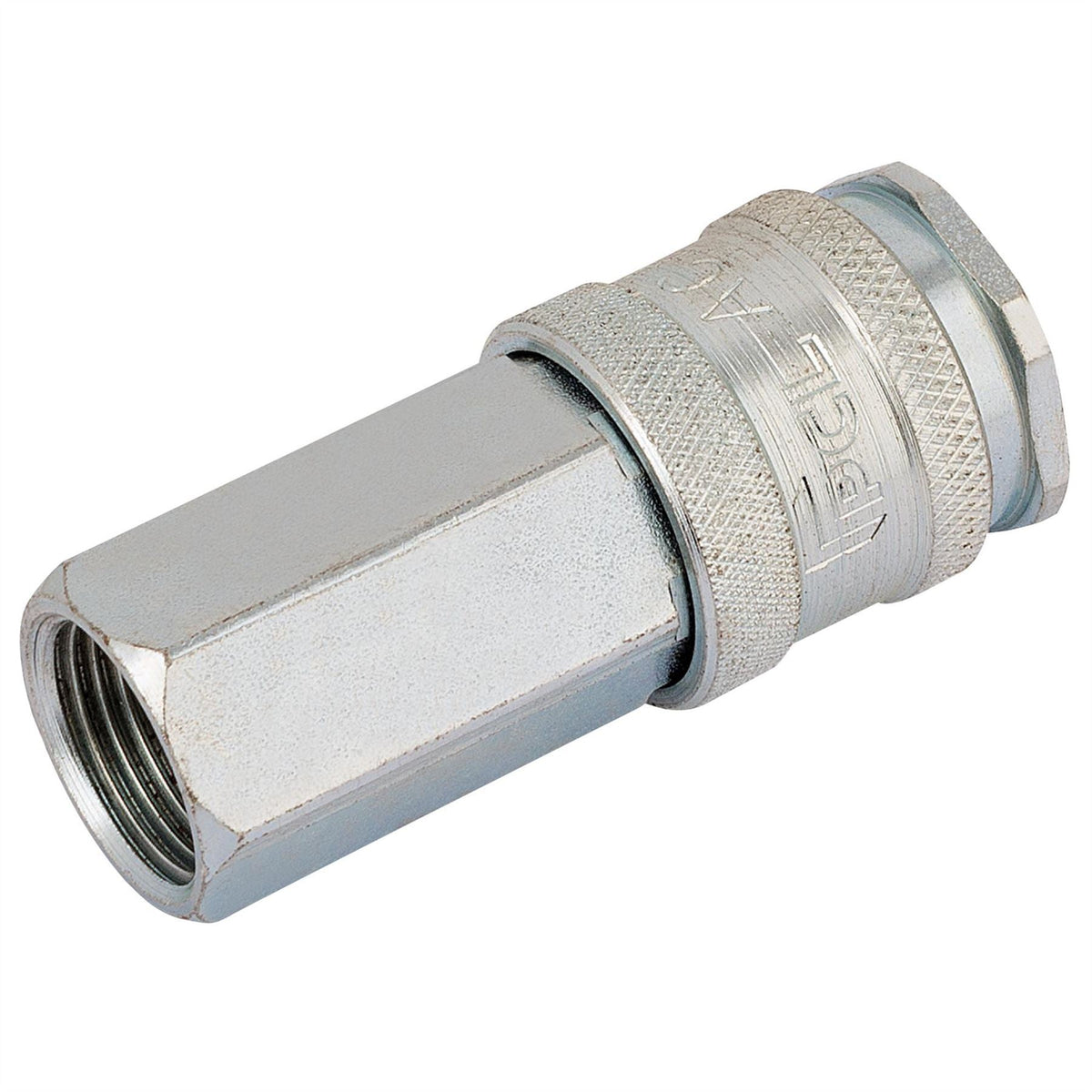 Draper 3/8" BSP Parallel Euro Coupling Female Thread (Sold Loose) 54408 White Rose Tools