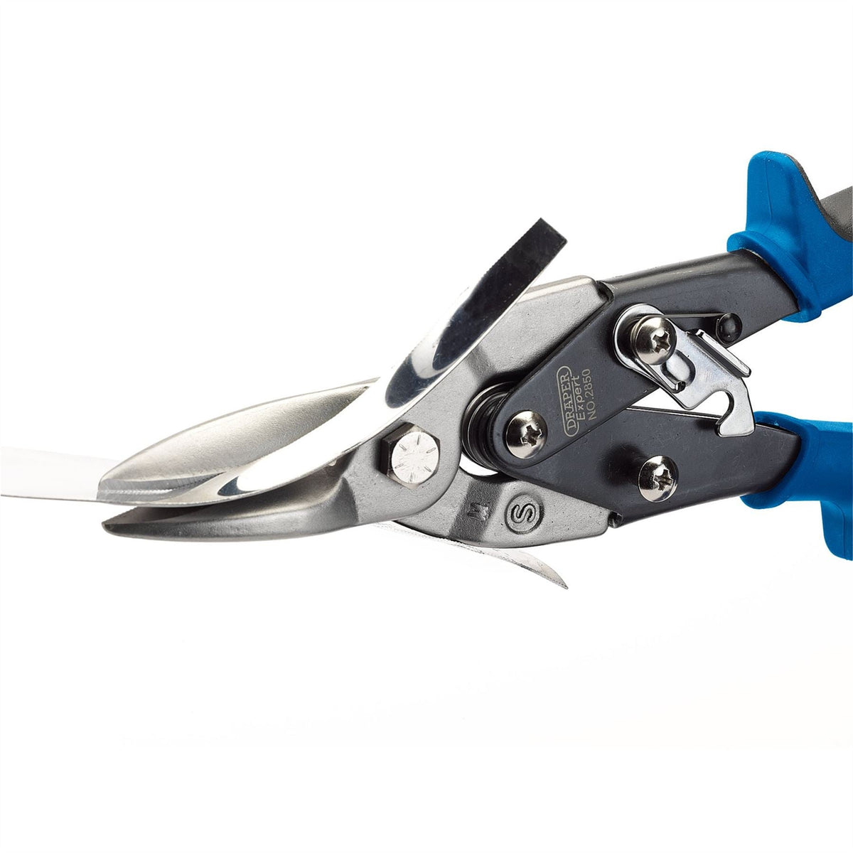 Draper Expert Soft Grip Compound Action Tin Snips 250mm 49905 White Rose Tools