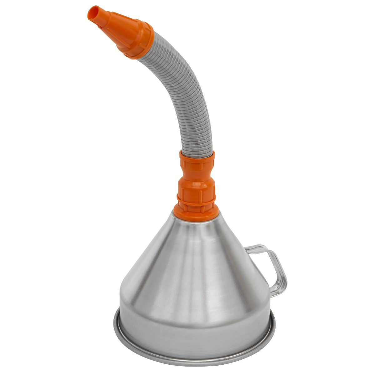 Sealey Funnel Metal with Flexible Spout & Filter Ø200mm