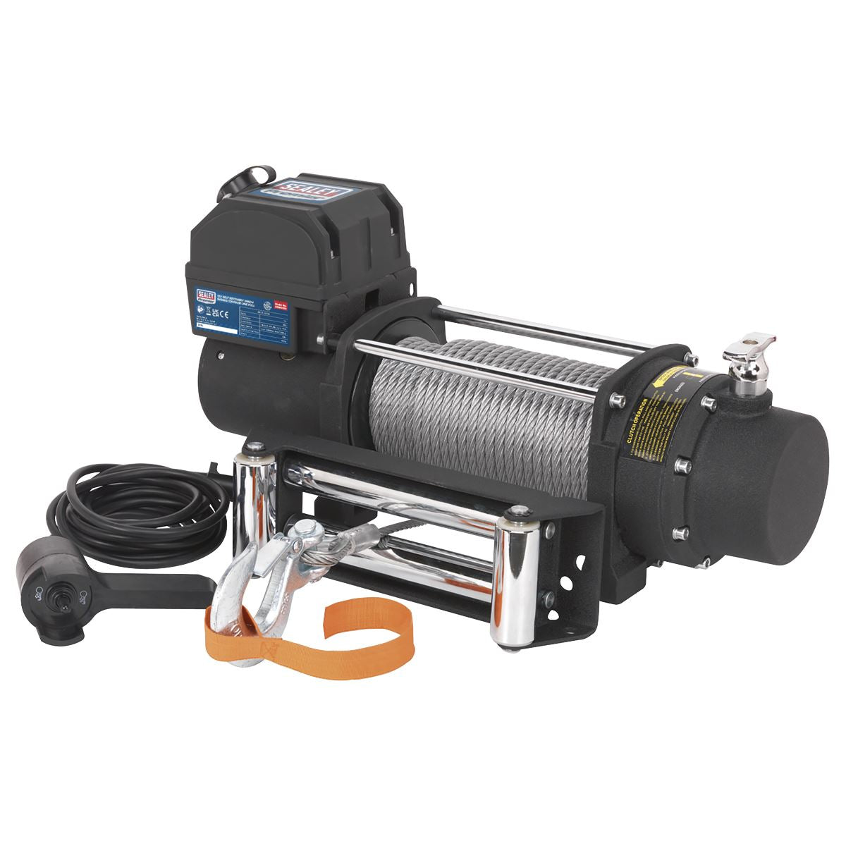 Sealey Premier Self-Recovery Winch 5450kg (12000lb) Line Pull 12V