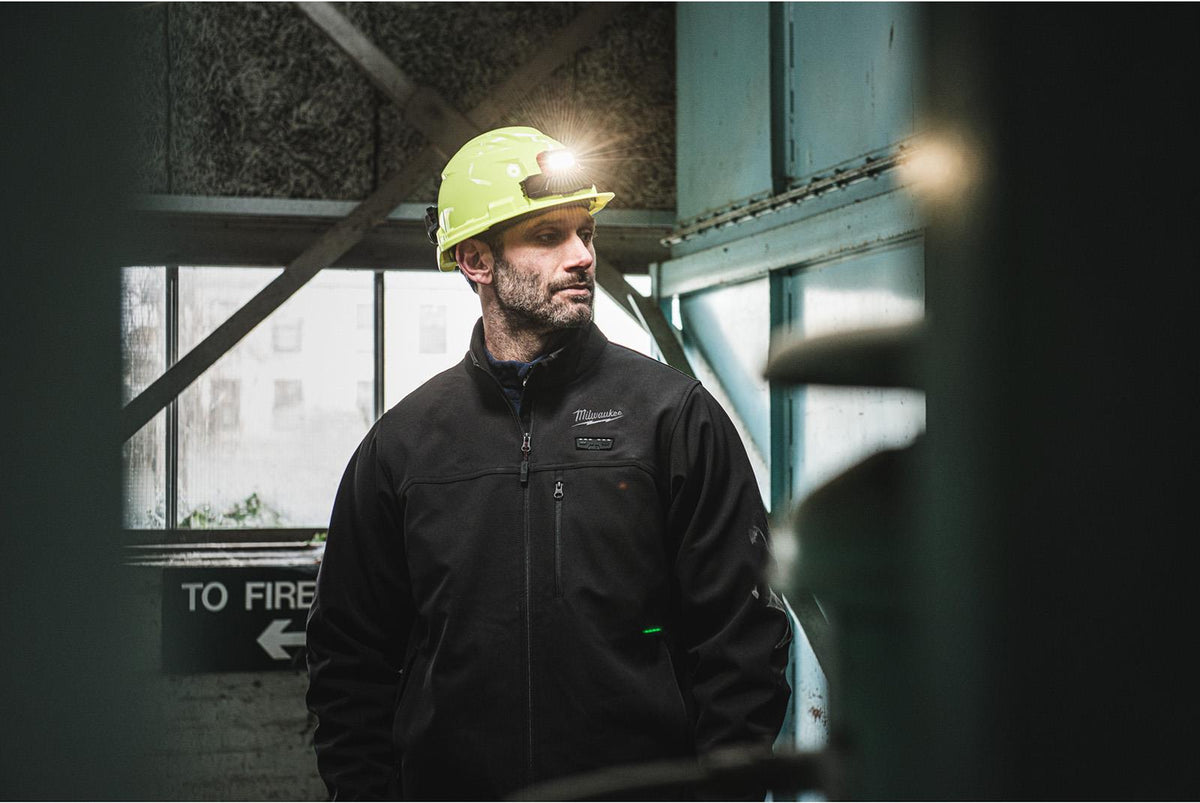 Milwaukee M12 HEXON Heated Jacket Toughshell M12 HJ6 - Choose Size and Colour White Rose Tools