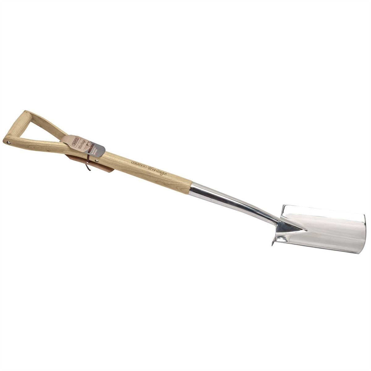 Draper Heritage Stainless Steel Border Spade with Ash Handle 99012 White Rose Tools