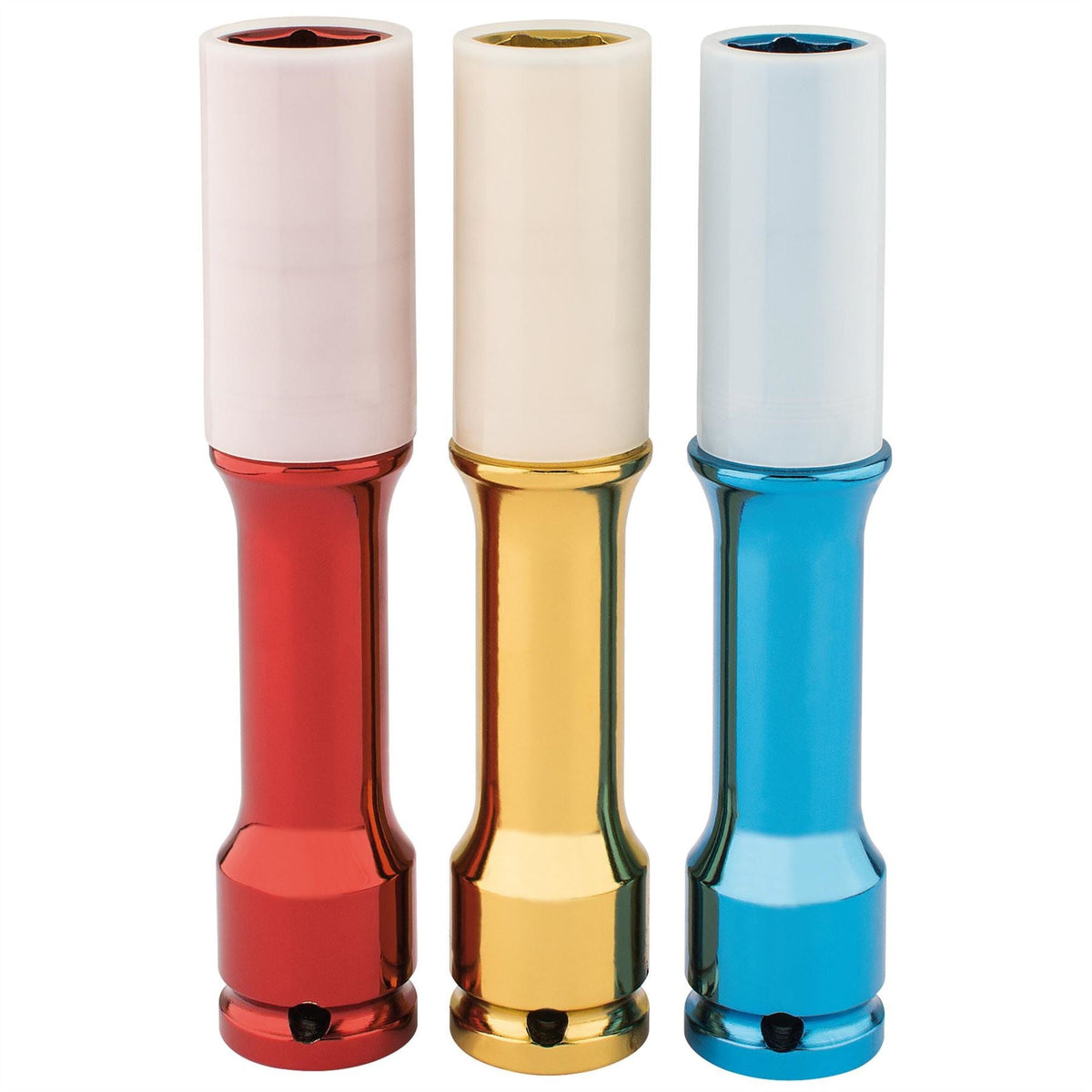Draper Long Reach Wheel Nut Socket for Alloy Wheels 1/2" Sq. Dr. (3 Piece) 82981 White Rose Tools