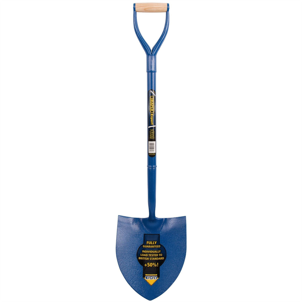 Draper Expert All Steel Contractors Round Mouth Shovel 15071 White Rose Tools