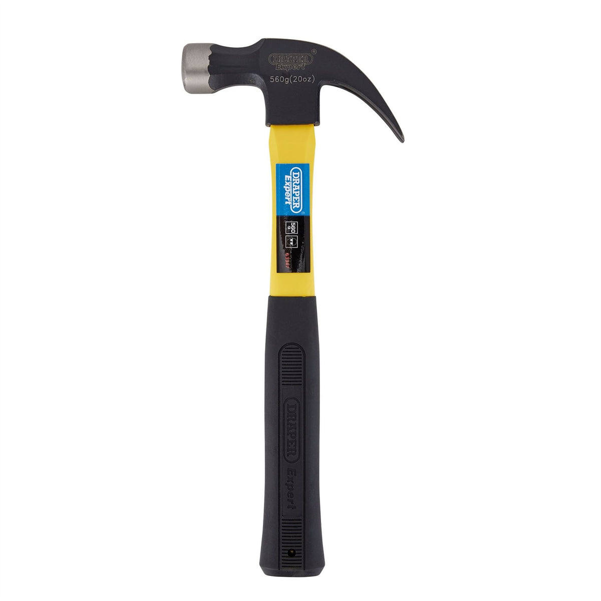 Draper Expert Claw Hammer with Fibreglass Shaft 560g/20oz 63347 White Rose Tools