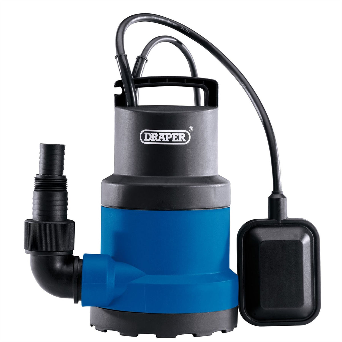 Draper 230V Submersible Clean Water Pump with Float Switch 108L/min 250W 98912 White Rose Tools