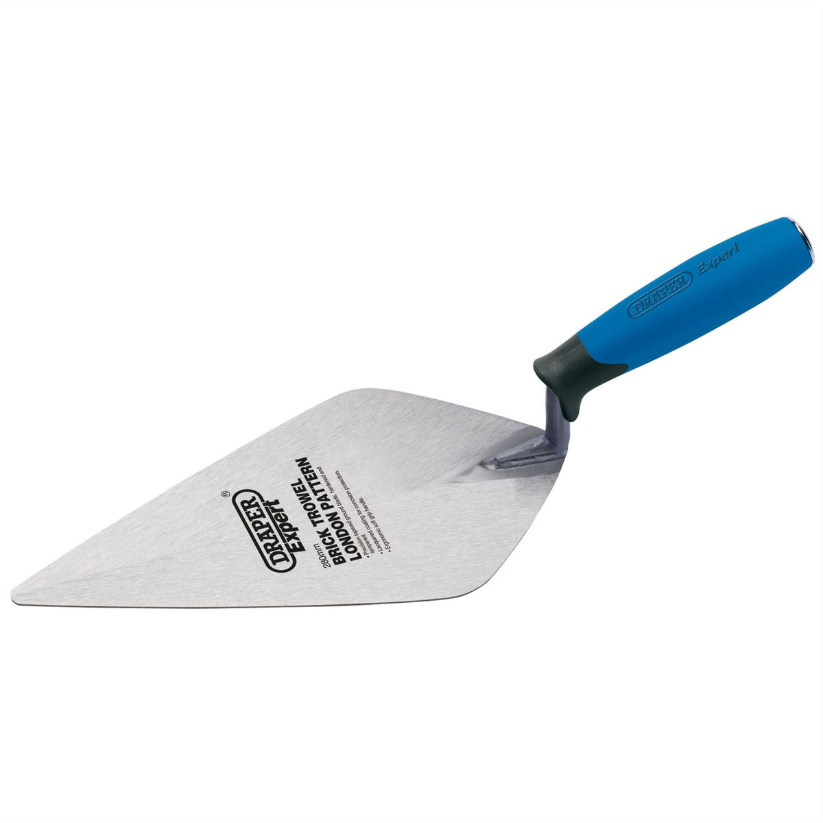 Draper Expert Soft Grip Stainless Steel London Pattern Brick Trowel 275mm 82148 White Rose Tools
