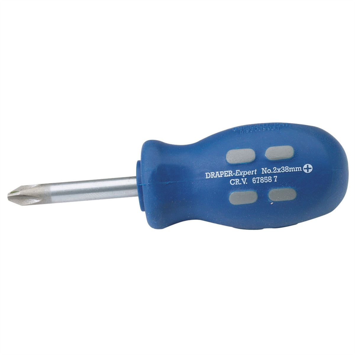 Draper Expert Cross Slot Mechanics Screwdriver 38mm No.2 (Sold Loose) 67858 White Rose Tools