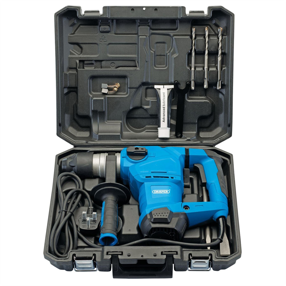 Draper 230V SDS+ Rotary Hammer Drill 4.9kg 1500W 56404 White Rose Tools