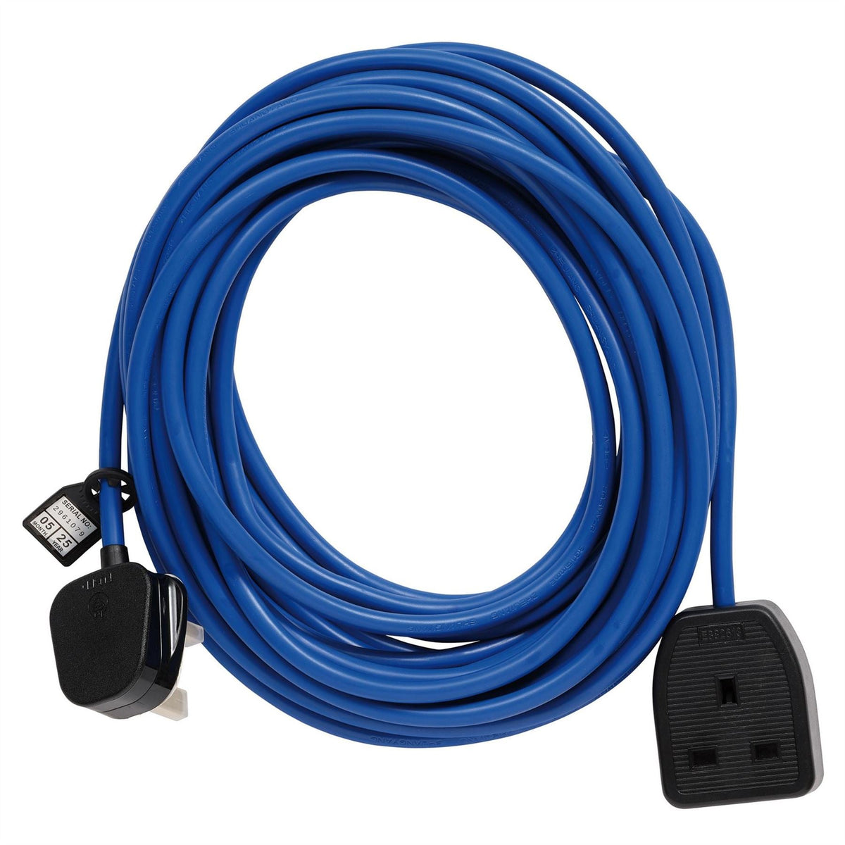 Defender E85223 230V Extension Lead Blue 1.5mm² 13A 10m 35075 White Rose Tools