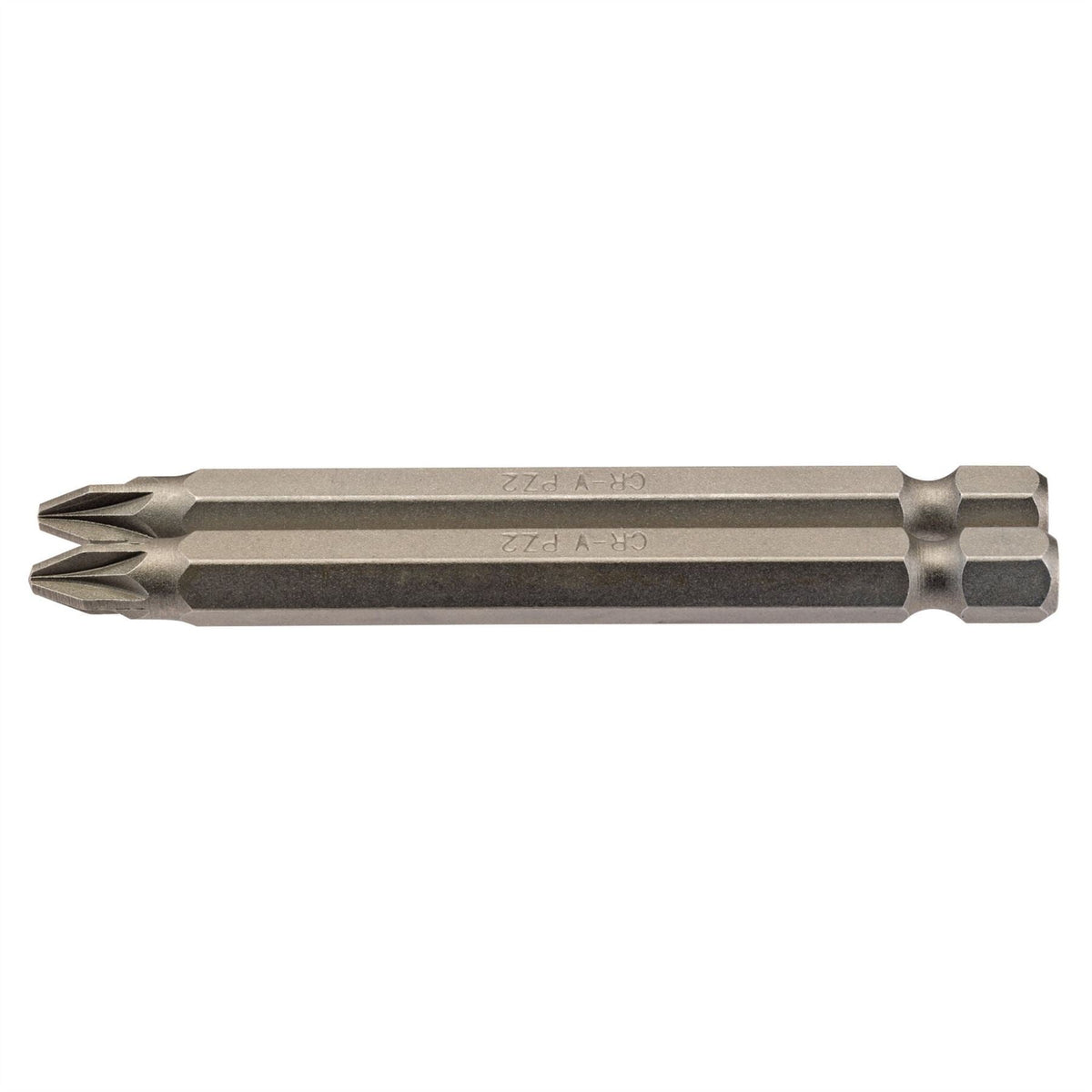 Draper PZ Type Insert Bit 1/4" Hex 75mm Long No.2 (Pack of 2) 64312 White Rose Tools