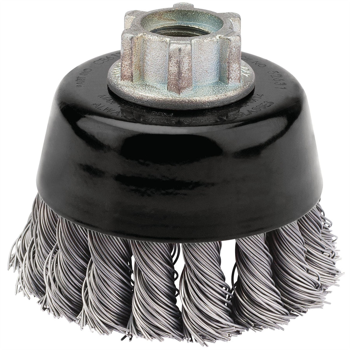Draper Expert Steel Twist Knot Wire Cup Brush 60mm M14 52631 White Rose Tools