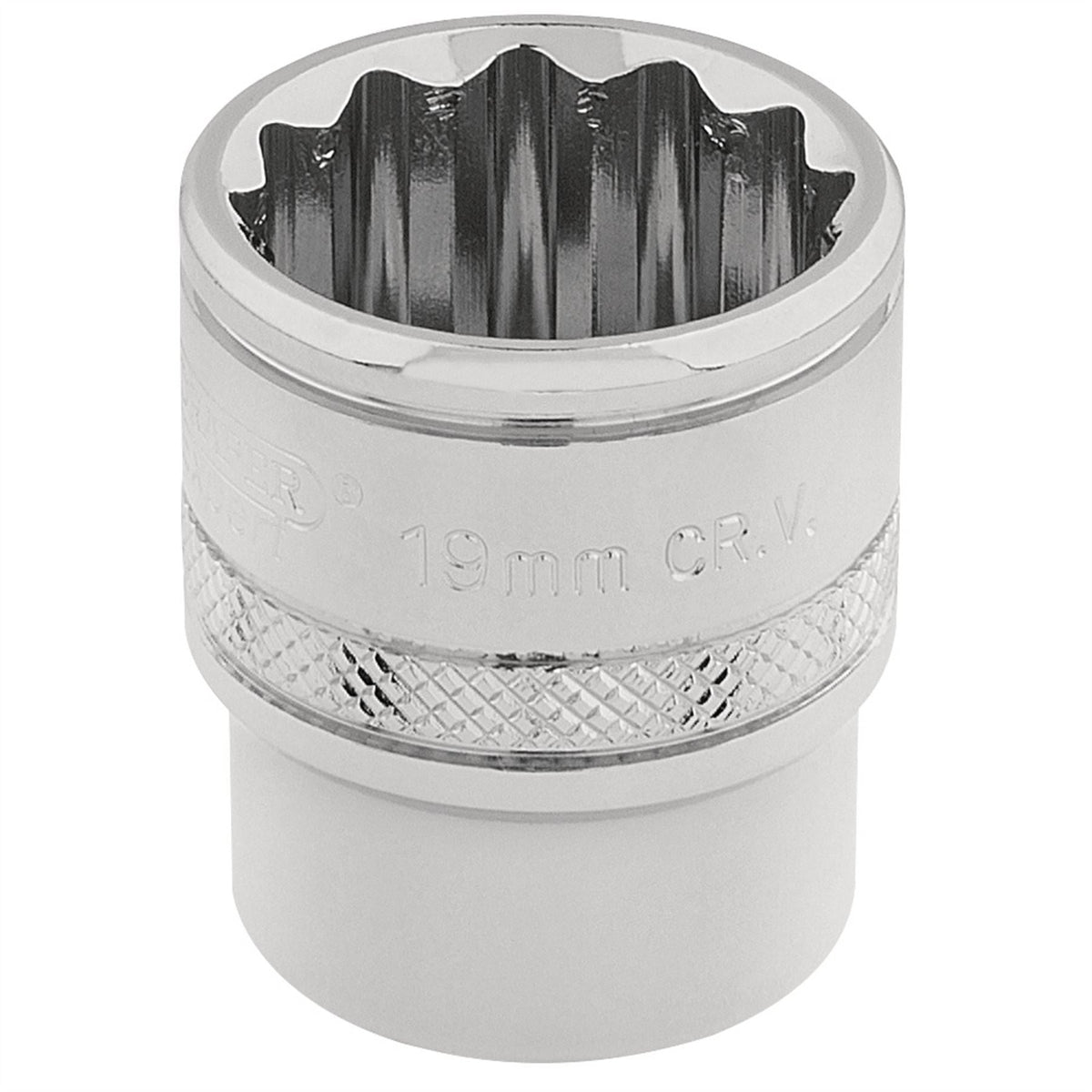 Draper Expert HI-TORQ® 12 Point Socket 3/8" Sq. Dr. 19mm 32797 White Rose Tools