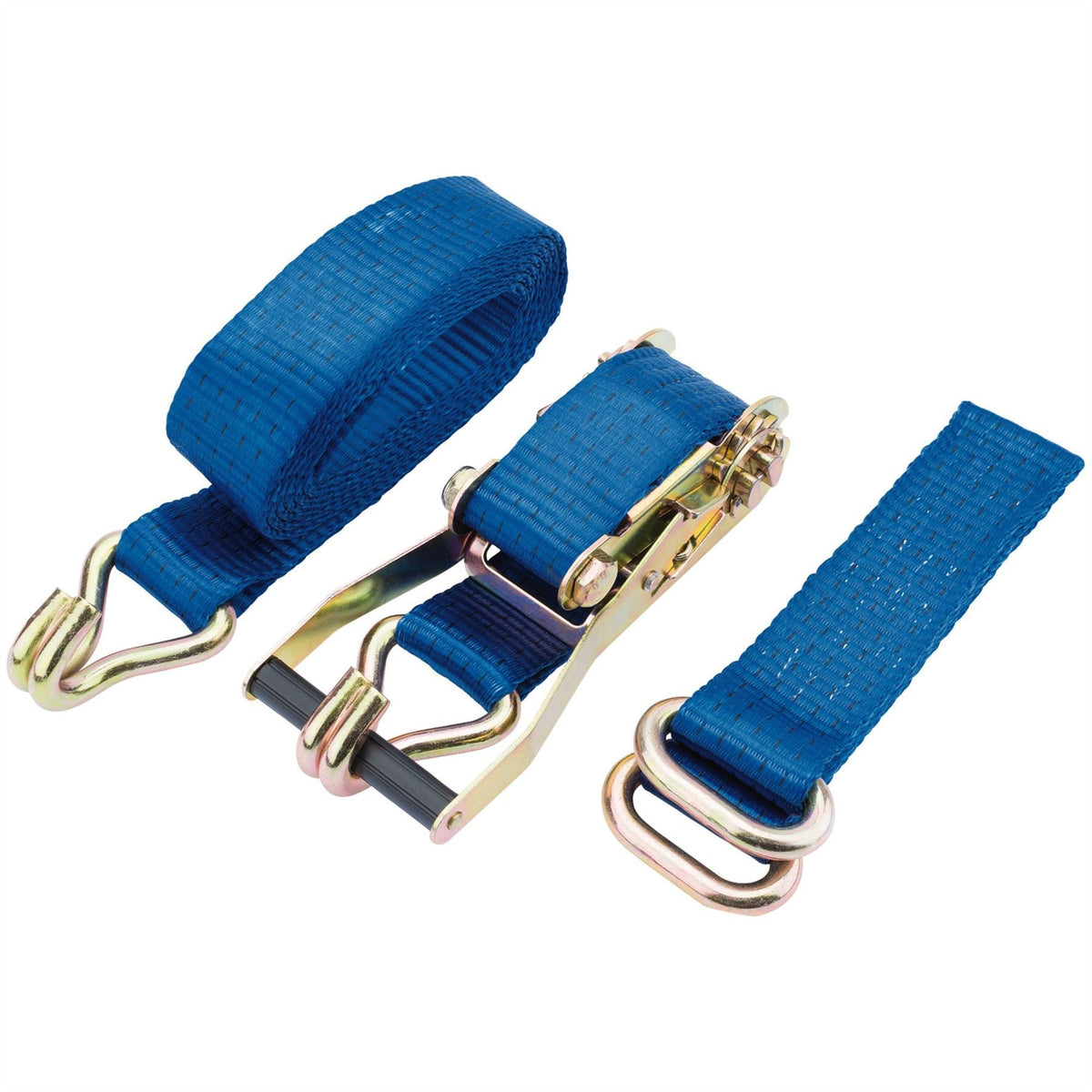 Draper Ratcheting Vehicle Tie Down Straps 3m x 50mm 2500kg 60969 White Rose Tools