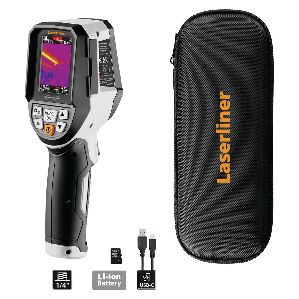 Laserliner 082.078A ThermoVisualizer Pro Thermal Imaging Camera 31986 White Rose Tools