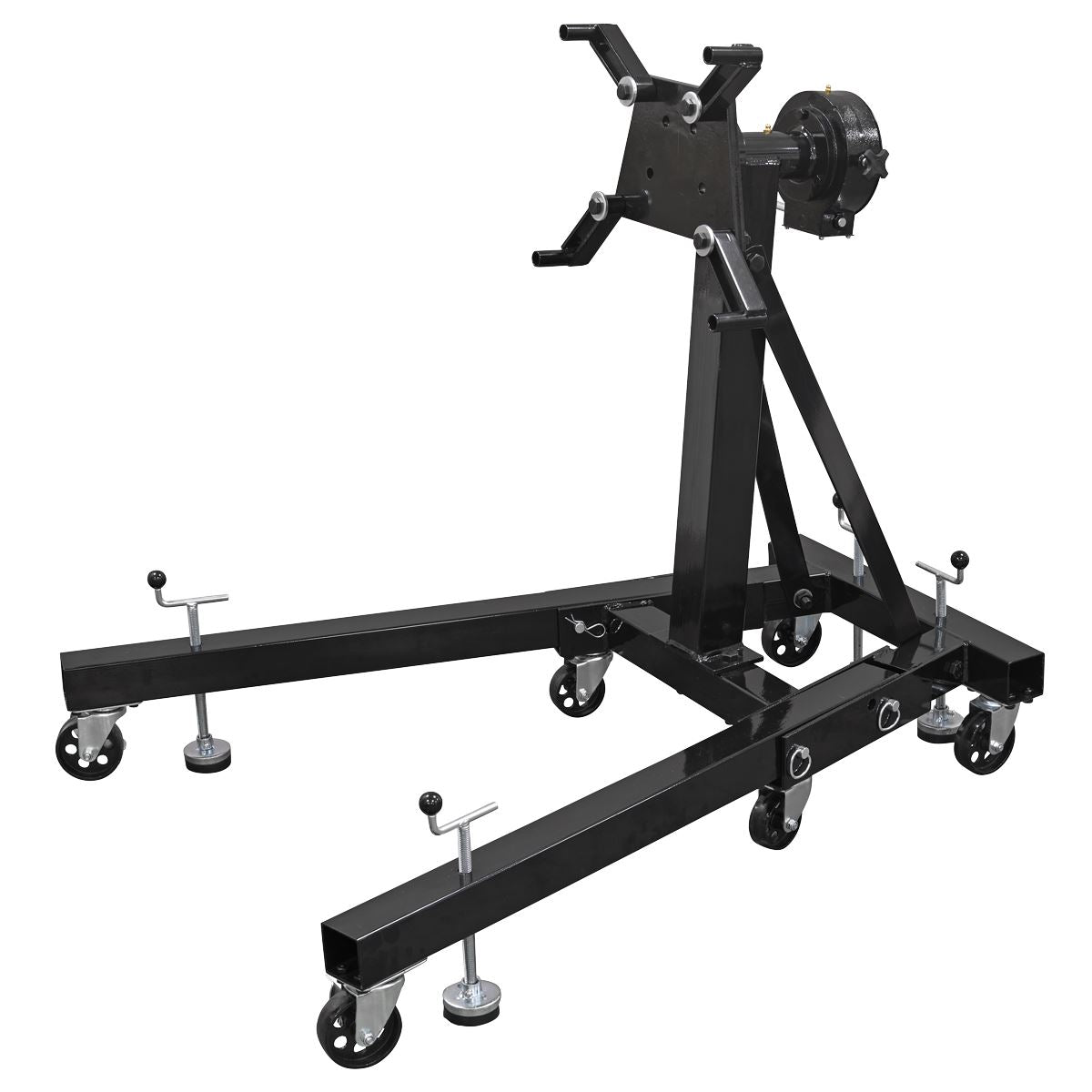 Sealey Folding 360º Rotating Engine Stand with Geared Handle Drive, 680kg Capacity