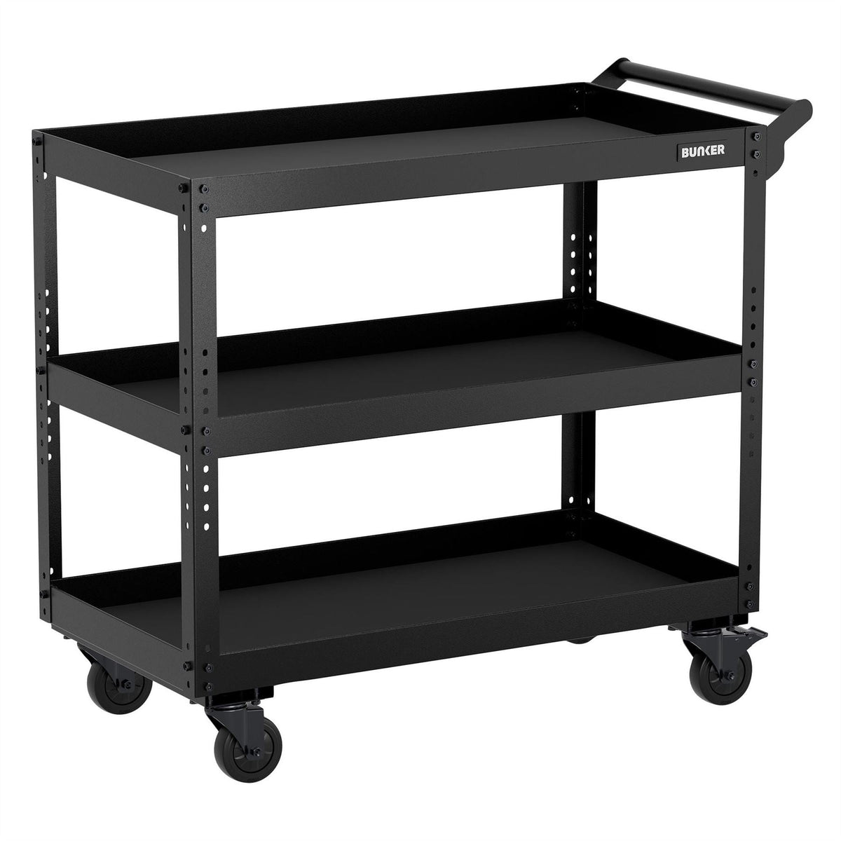 BUNKER 3-Tier Utility Service Cart 854mm 31709 White Rose Tools